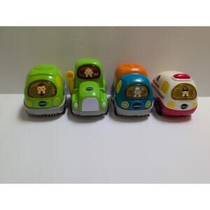 4 VTech Go Go Smart Wheels Talking Light up Truck, Tractor,Van, & Ambulance
